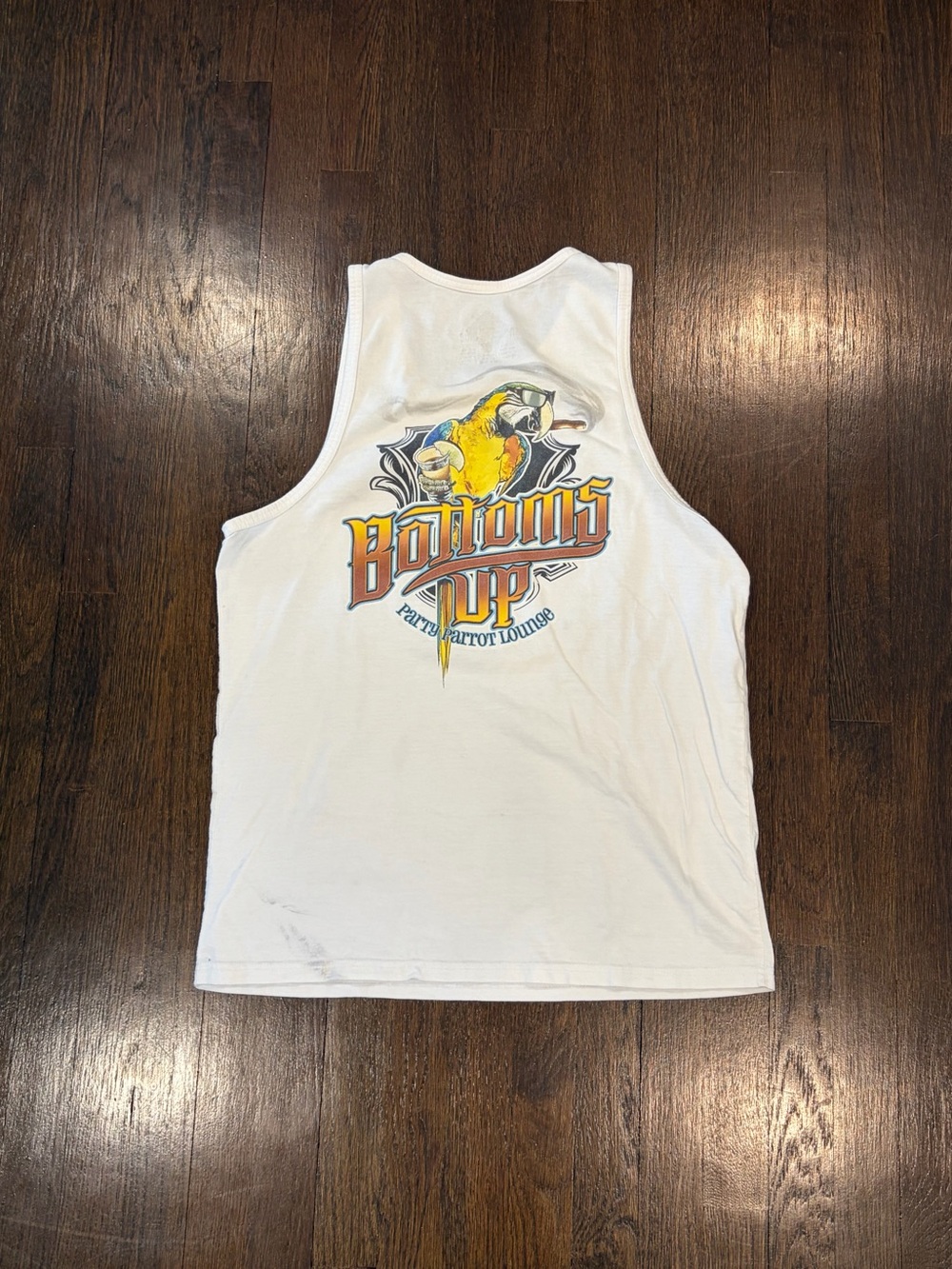 Vintage White Bottoms Up Tank Top